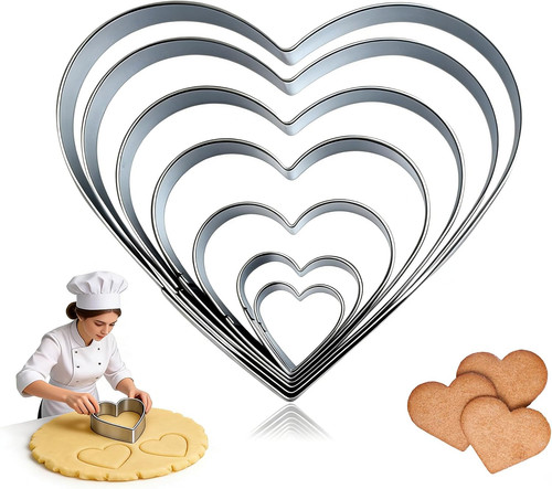 Herz ausstecher set - ausstecher, 7