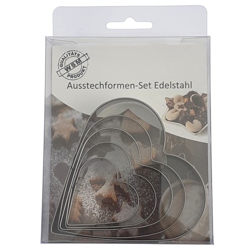 5er set herz keks - 5er,