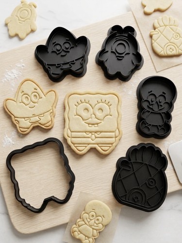 Spongebob keksausstecher set - keksausstecher,