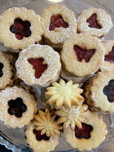 Linzer frühlings plätzchen - linzer,